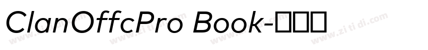 ClanOffcPro Book字体转换 ClanOffcPro Book字体转换
